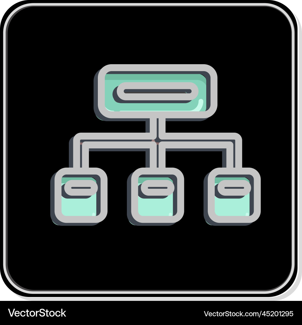 Icon clustering related to machine learning vector image
