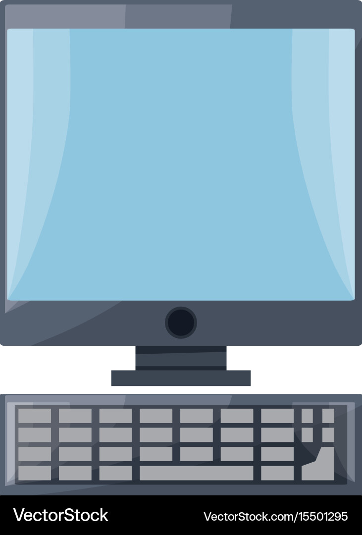 Isolated pc computer vector image