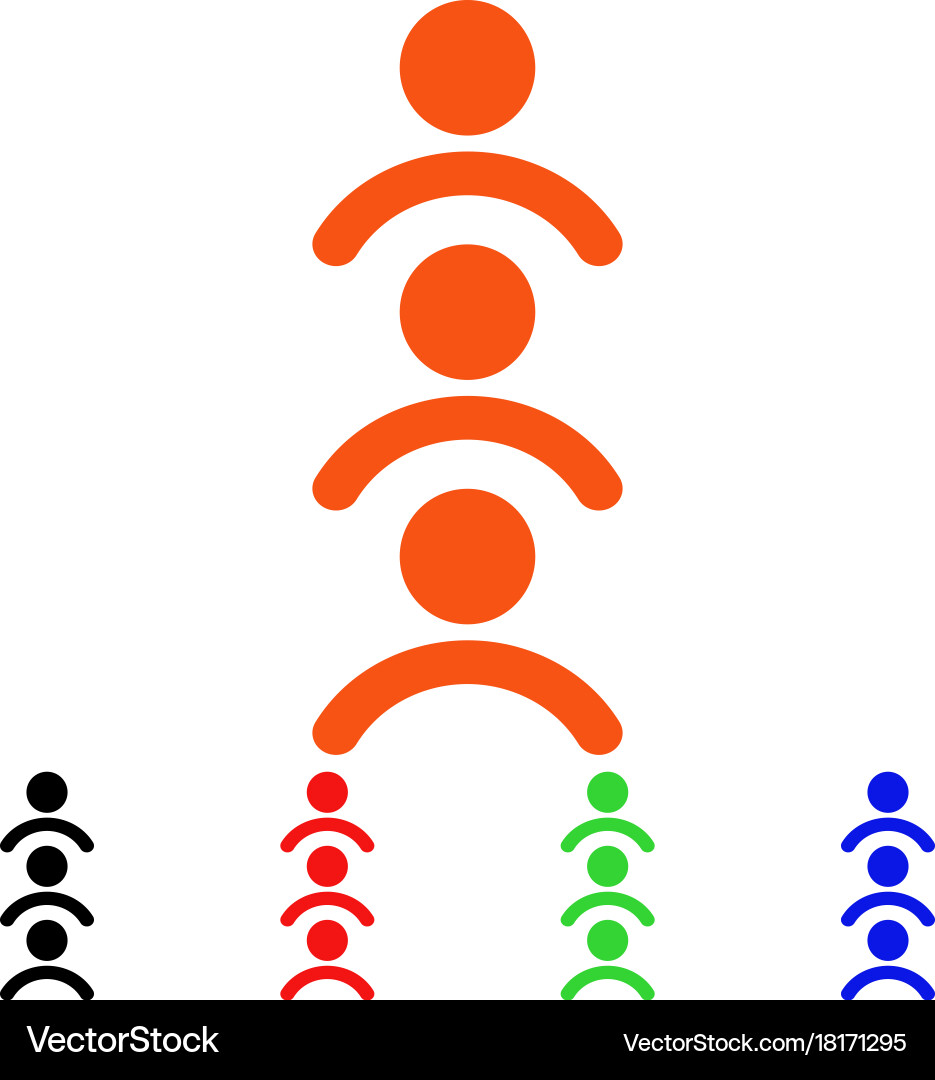 Man queue icon vector image