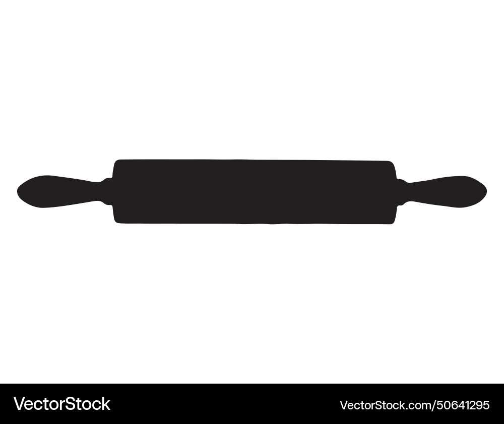 Rolling pin silhouette art vector image