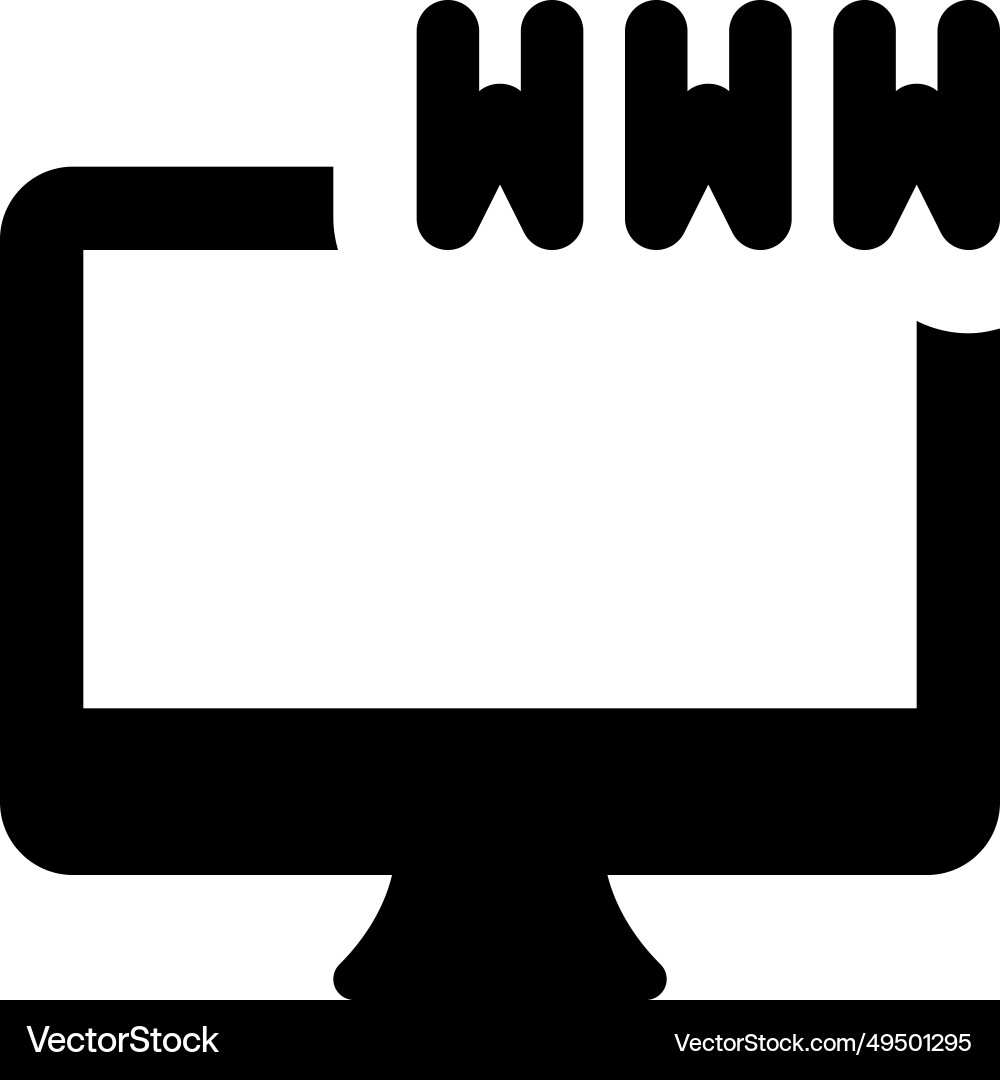 Url used to specify the address or location vector image