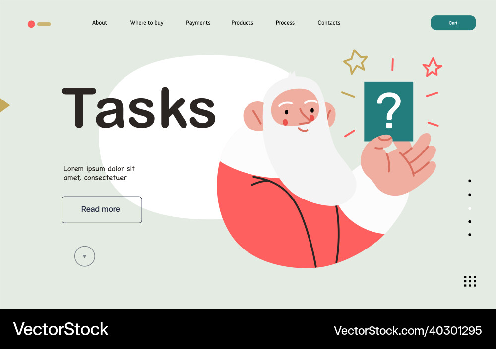 Web santa - ein corporative Website Seite Vorlage Web santa - ein corporative Website Seite Vorlage vektorbild