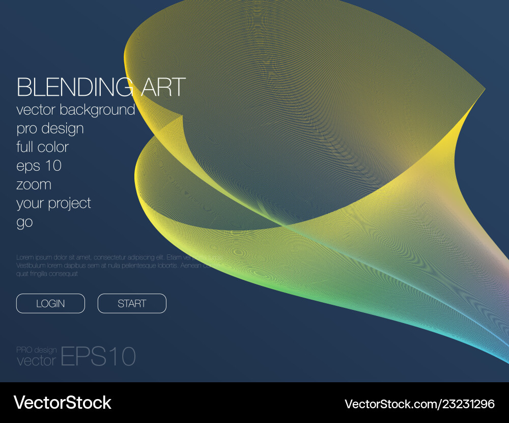 Abstract blend background template for web site Vector Image