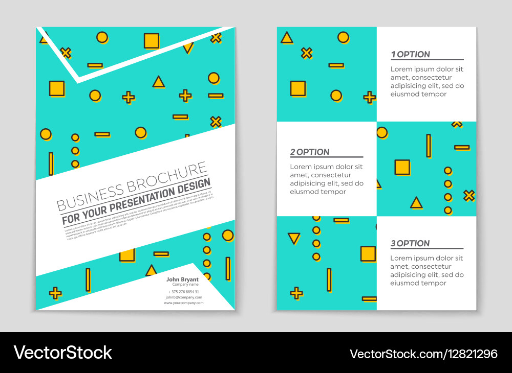 Abstract layout background set for art vector image