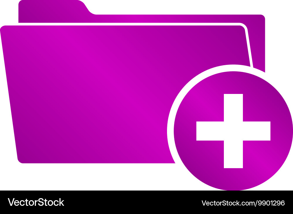 Add folder icon eps 10 vector image