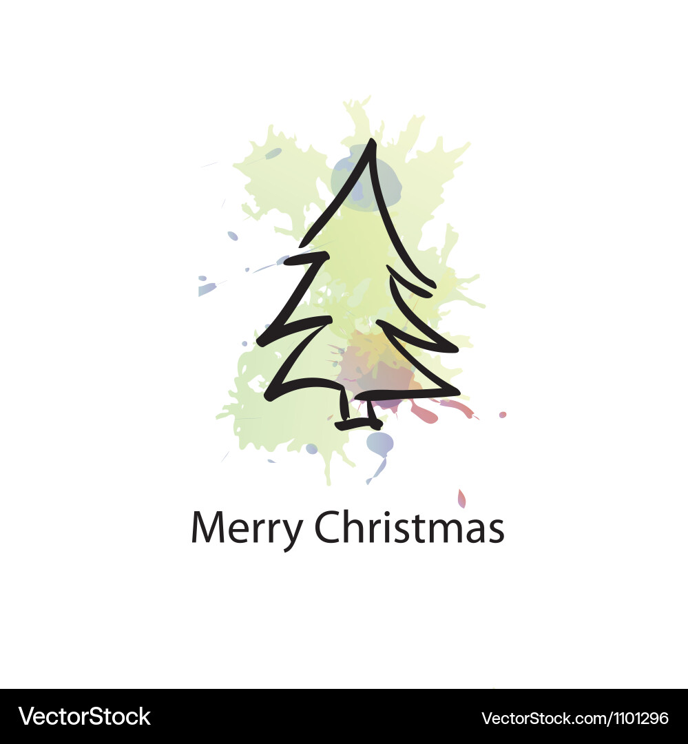 Christmas object with sample text vector image