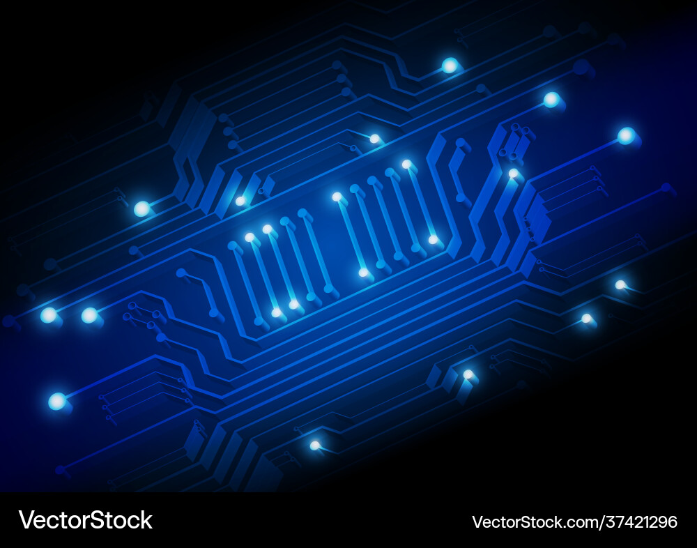 Circuit technology background with hi-tech digital Circuit technology background with hi-tech digital vector image