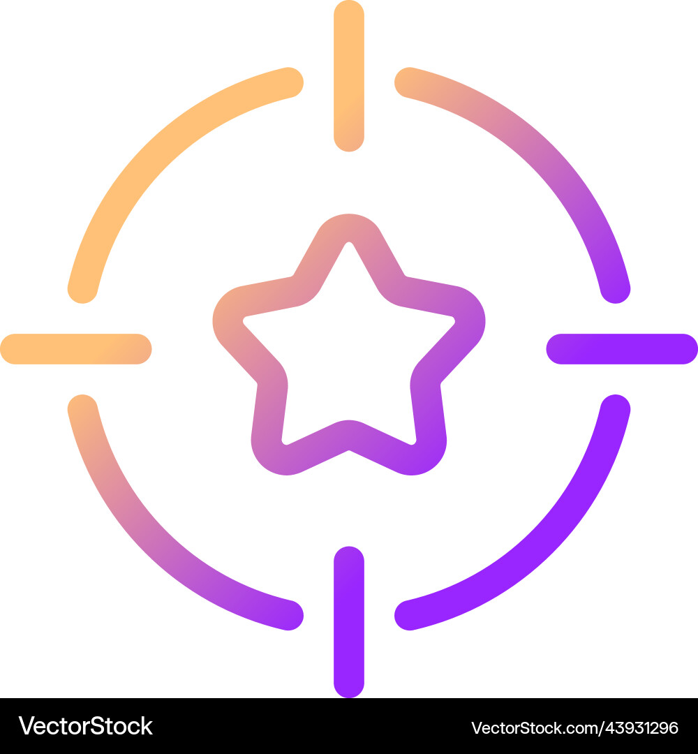 Dream chasing pixel perfect gradient linear ui Dream chasing pixel perfect gradient linear ui vector image
