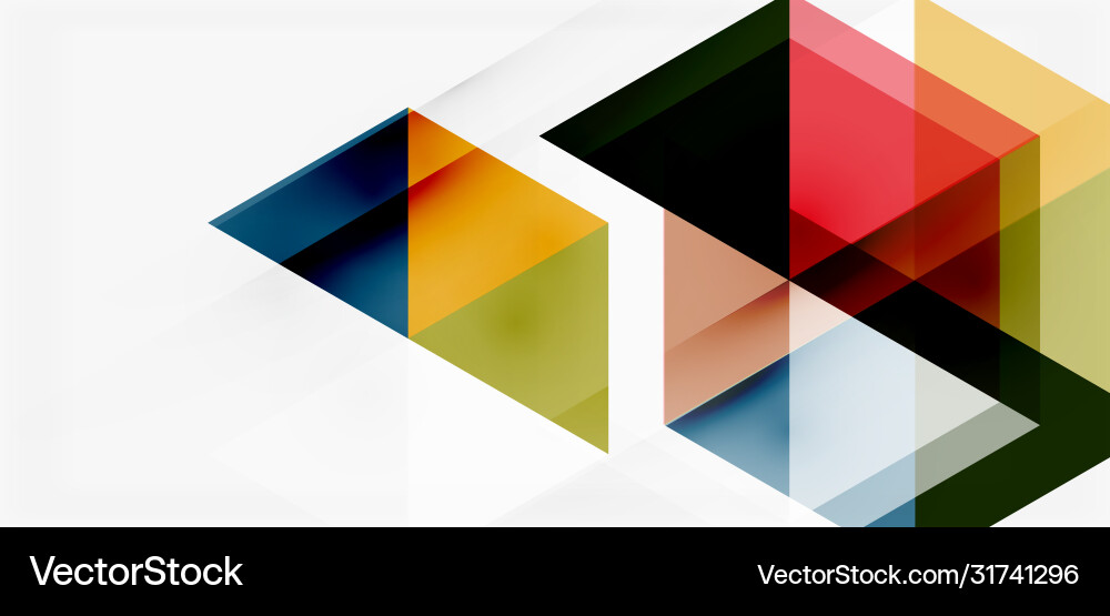 Geometric abstract background mosaic triangle Vector Image