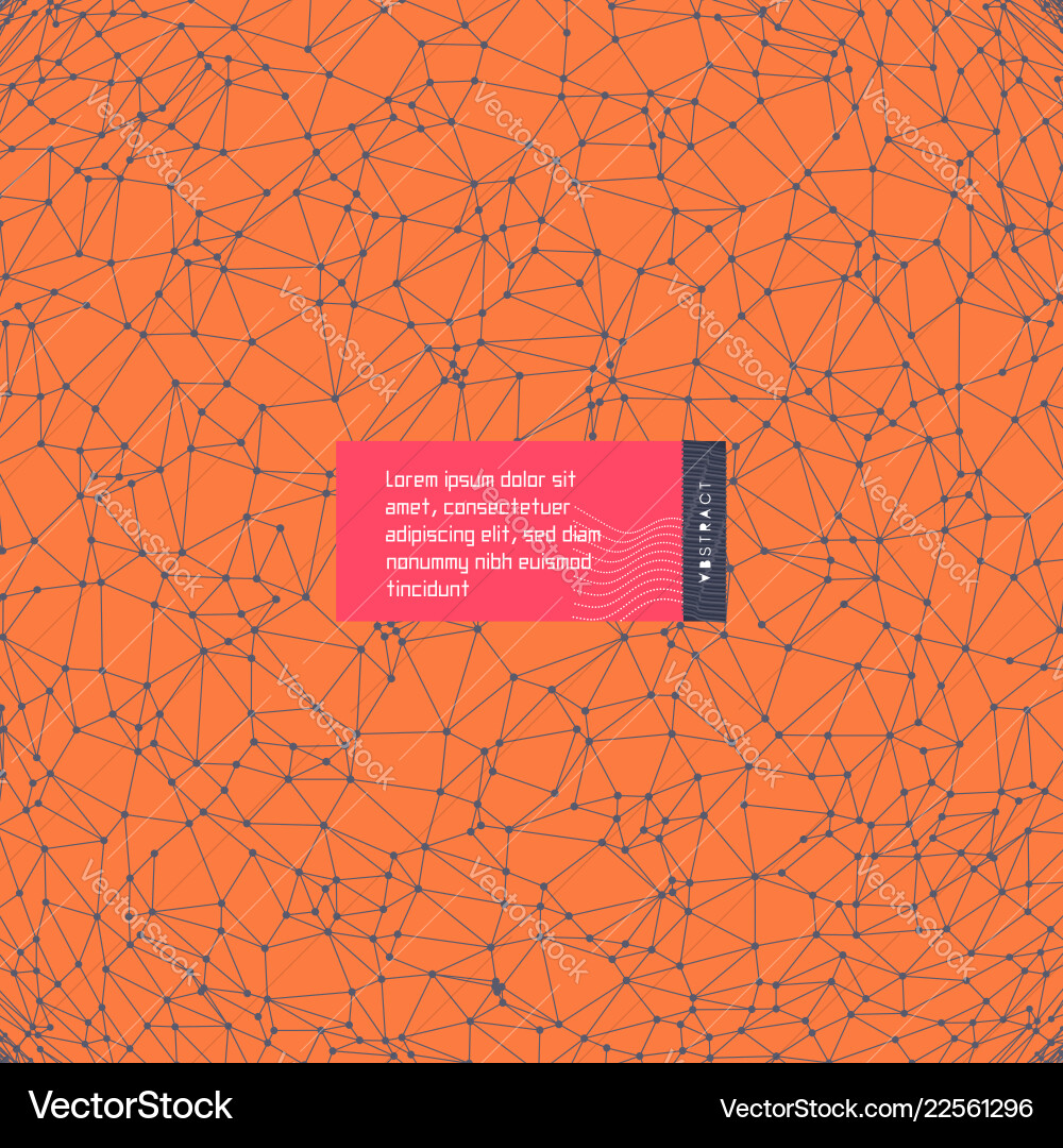 Lattice structure science technology background 3d Lattice structure science technology background 3d vector image