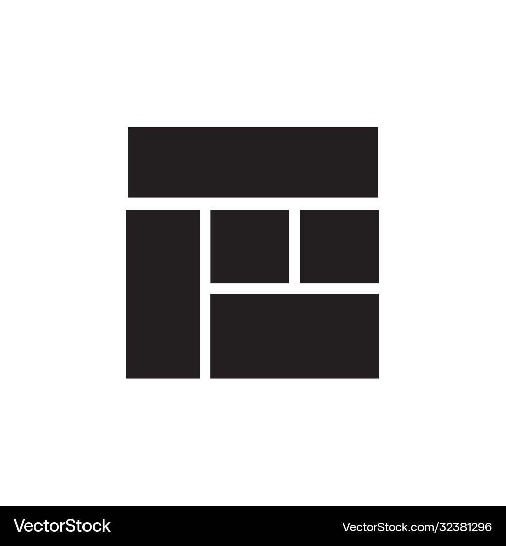 Layout icon application perfect for website Layout icon application perfect for website vector image