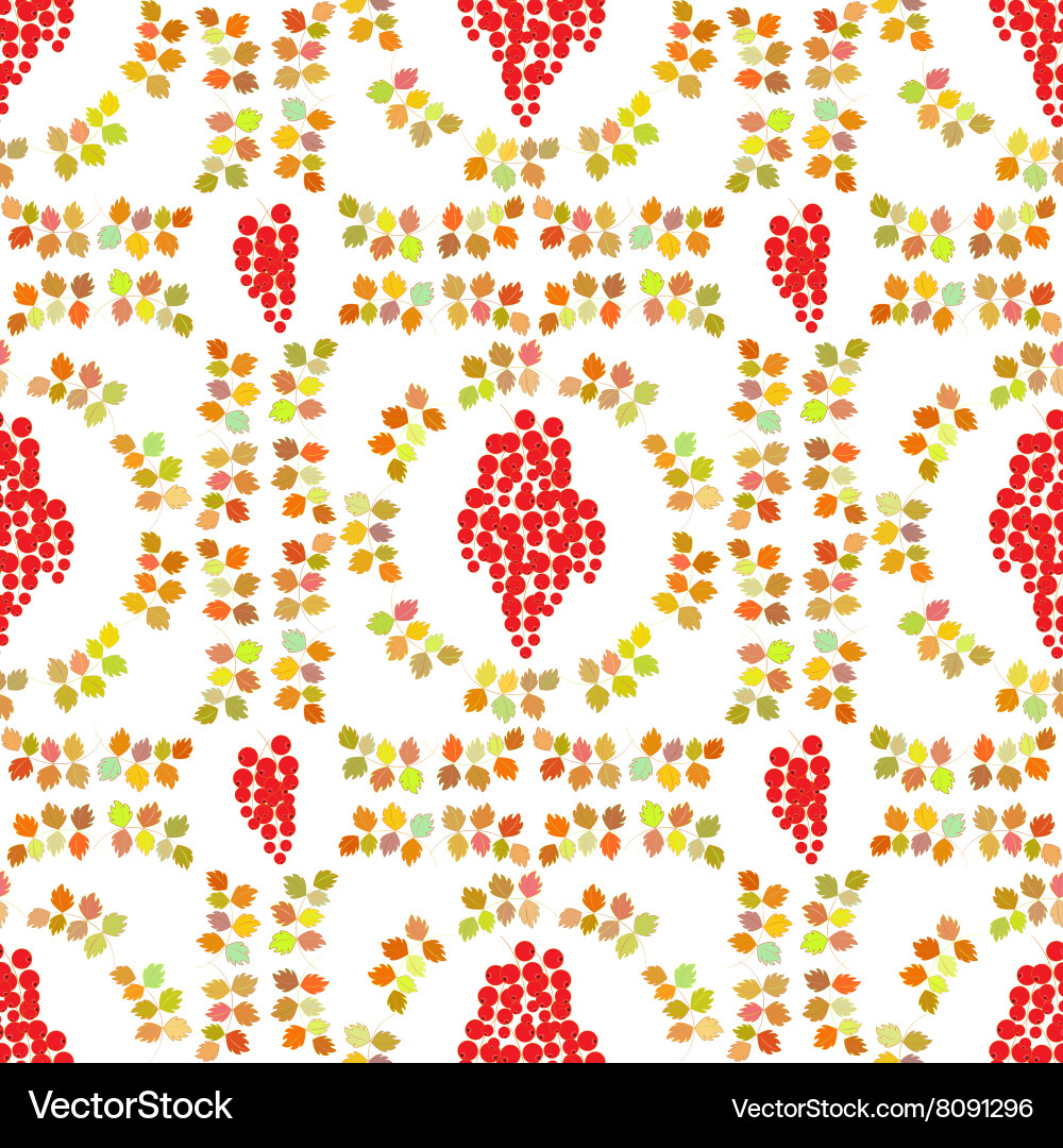 Seamless pattern autumn design Vector Image