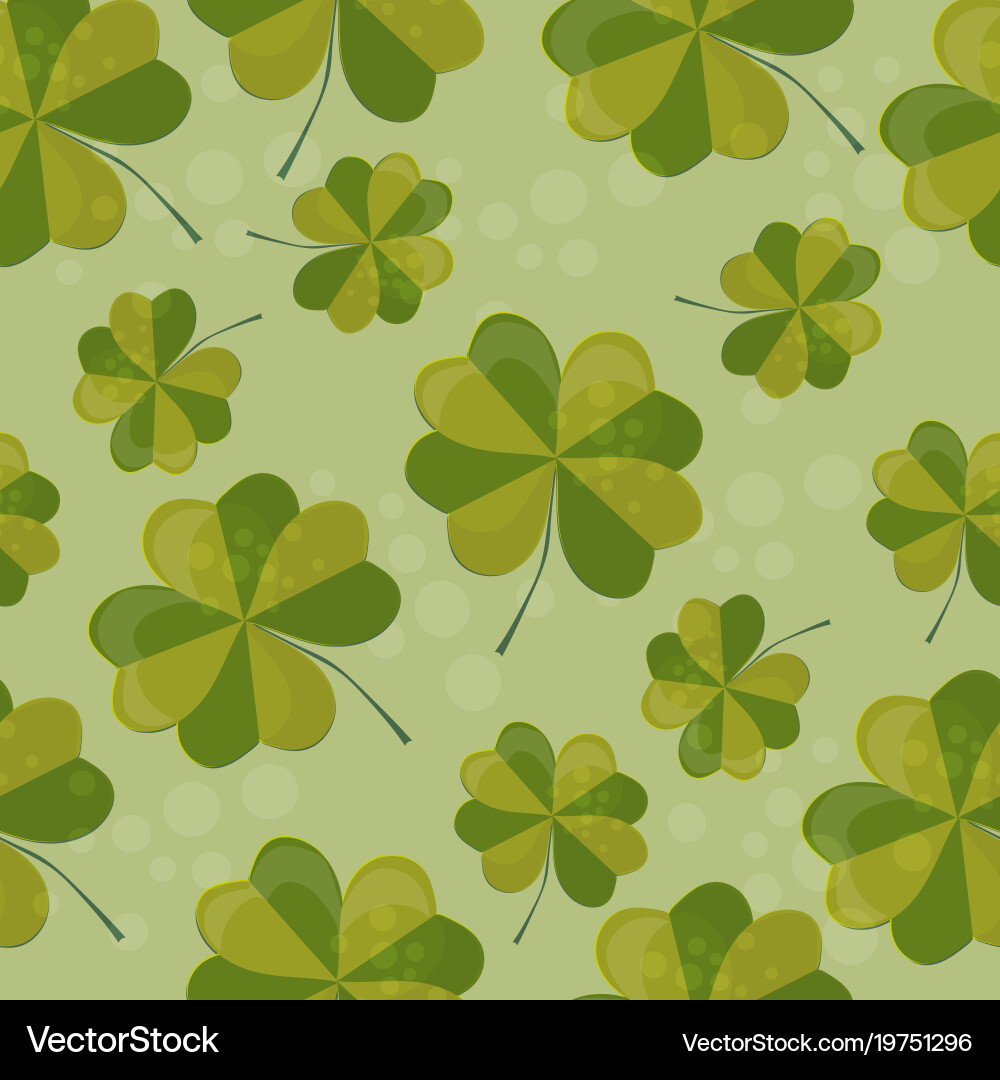 Seamless pattern with clover Vector Image