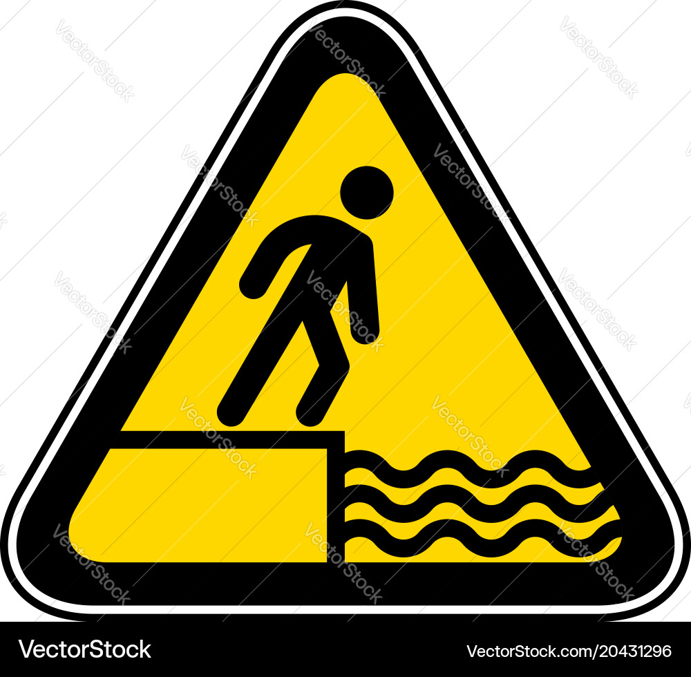 Triangular warning hazard symbol Vector Image
