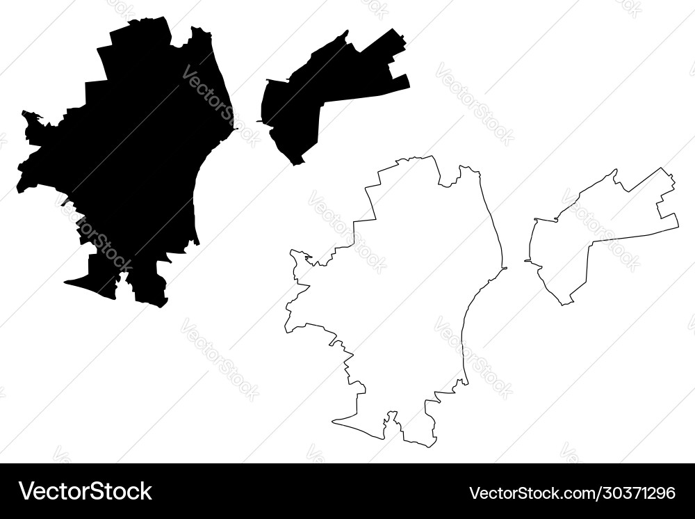Ulyanovsk city russian federation russia map Ulyanovsk city russian federation russia map Vector Image