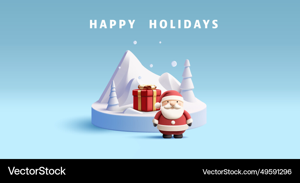 Weihnachten 3d Render Podium mit weißen Tannenbäumen Weihnachten 3d Render Podium mit weißen Tannenbäumen vektorbild