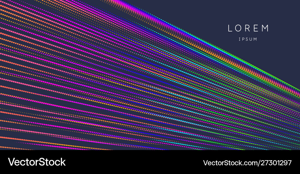 Bright poster with dynamic lines Bright poster with dynamic lines vector image