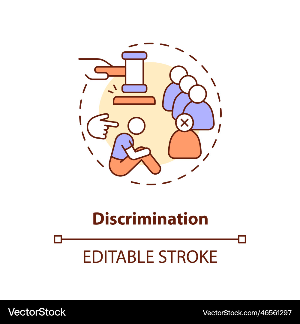 Discrimination concept icon – Royalty-Free Vector | VectorStock