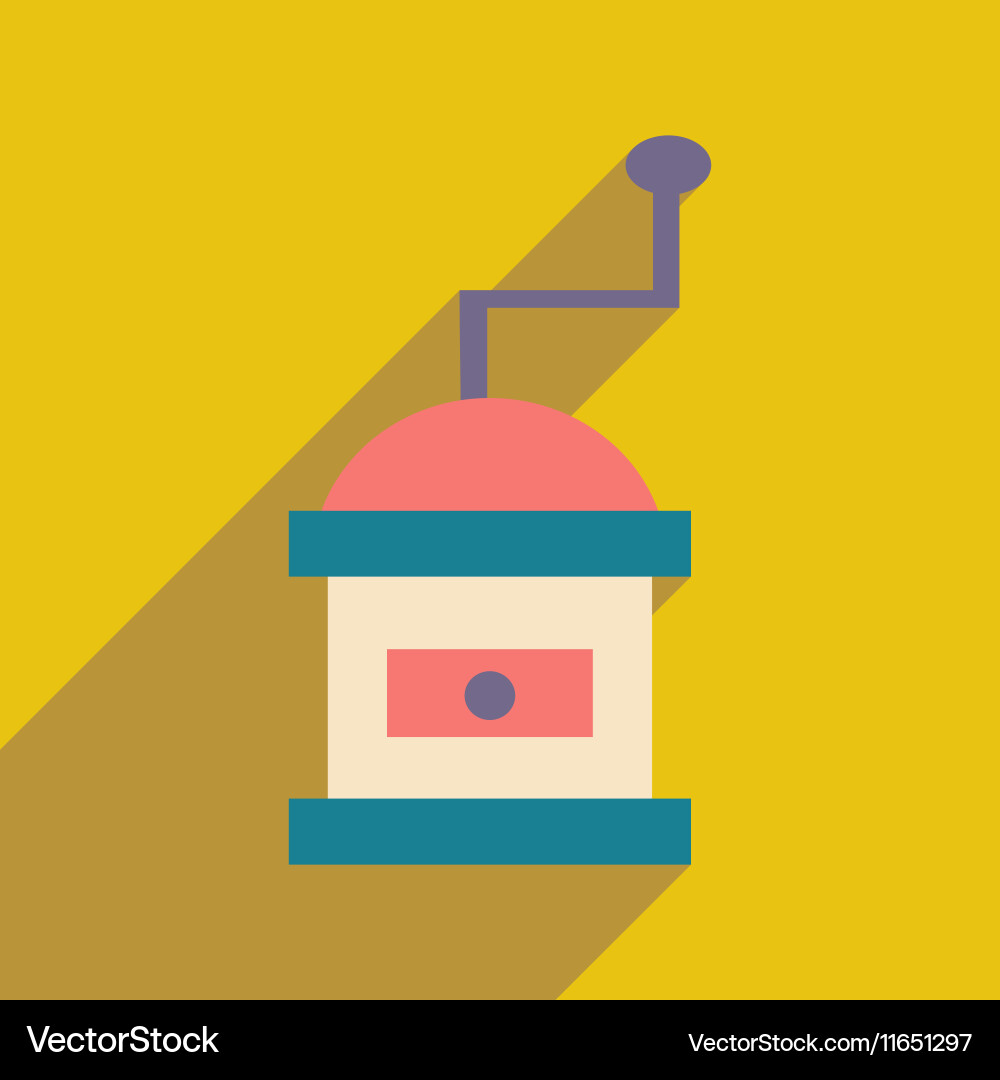 Flat with shadow icon and mobile application Vector Image