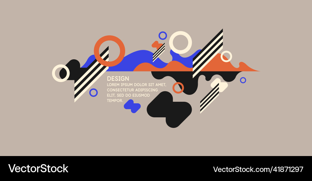 Modern backgrounds with abstract elements vector image