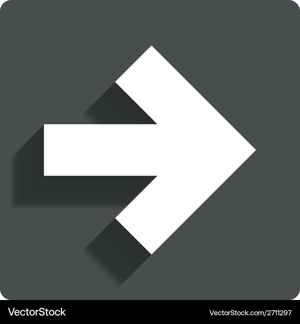 Navigation Arrow Icon vector image