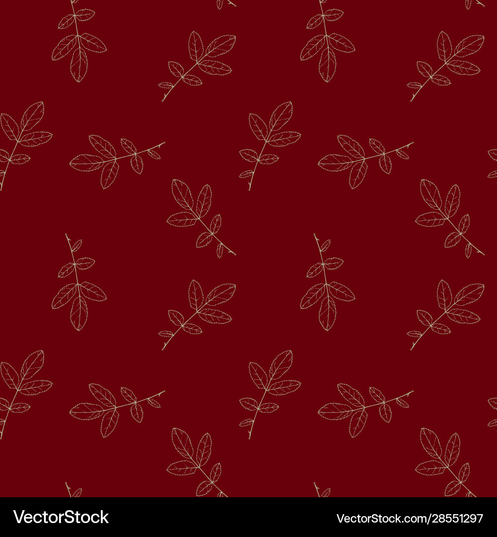 Seamless pattern with leaves Vector Image