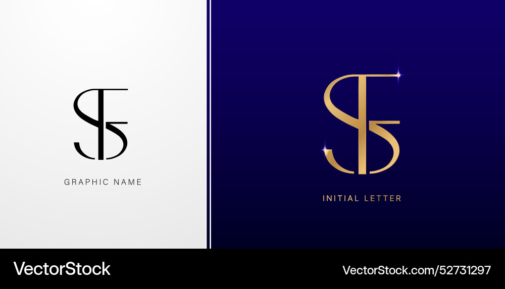 Sf or fs initials letters monogram logos symbols Sf or fs initials letters monogram logos symbols Vector Image