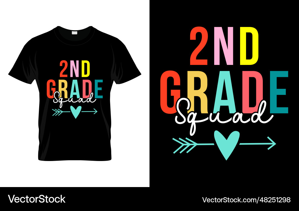 2nd Grade Welcome Back T-Shirt vector image