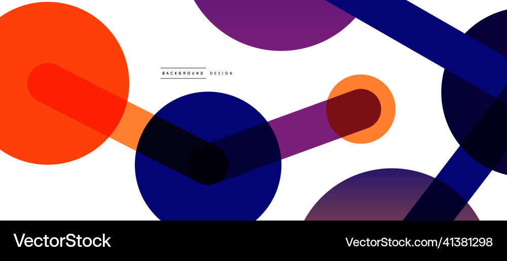 Abstract background round dots connected by lines Vector Image