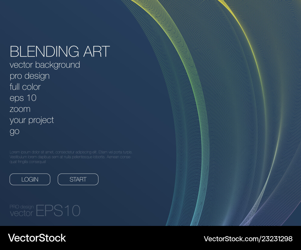 Abstract Blend Background - Vibrant Colors vector image