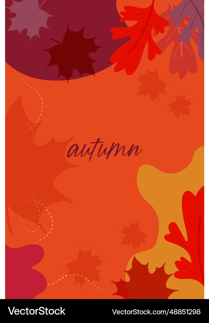 Abstract colorful autumn background in red Abstract colorful autumn background in red Vector Image