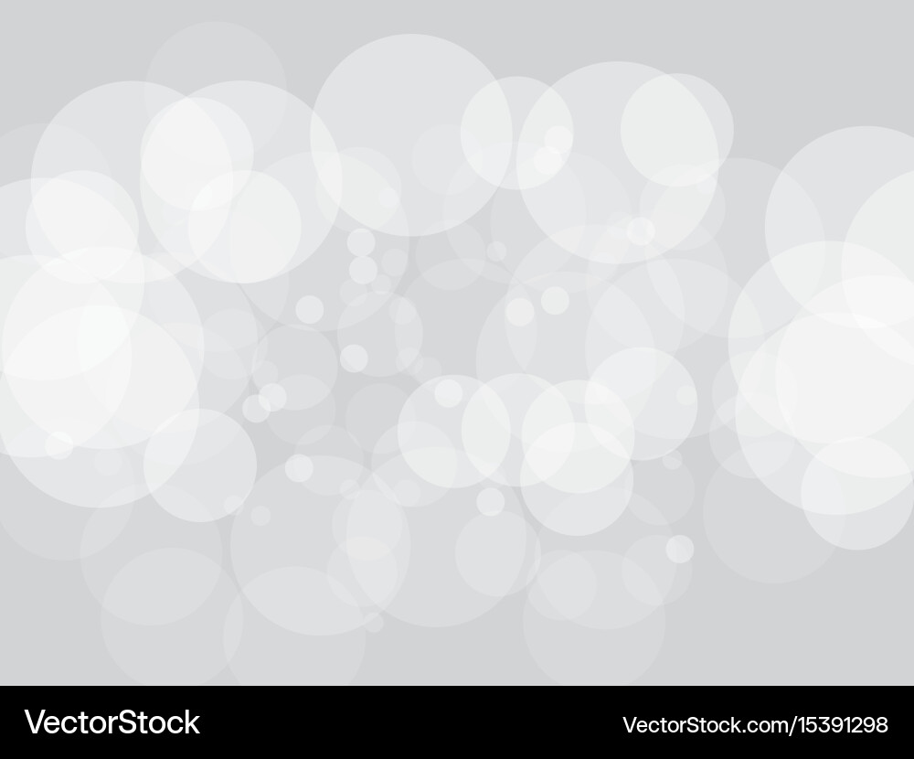 Abstract gray circular bokeh background Vector Image