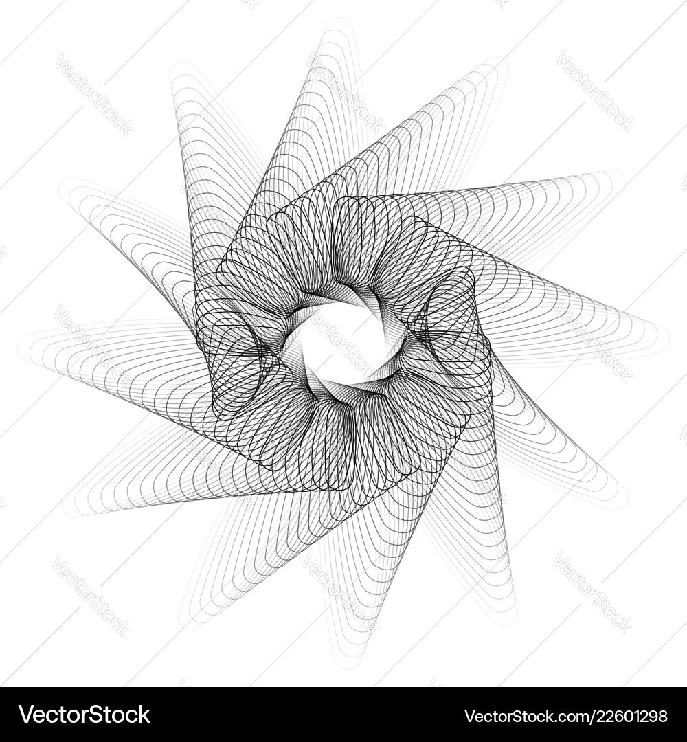 Abstract spirograph pattern texture on white art Vector Image