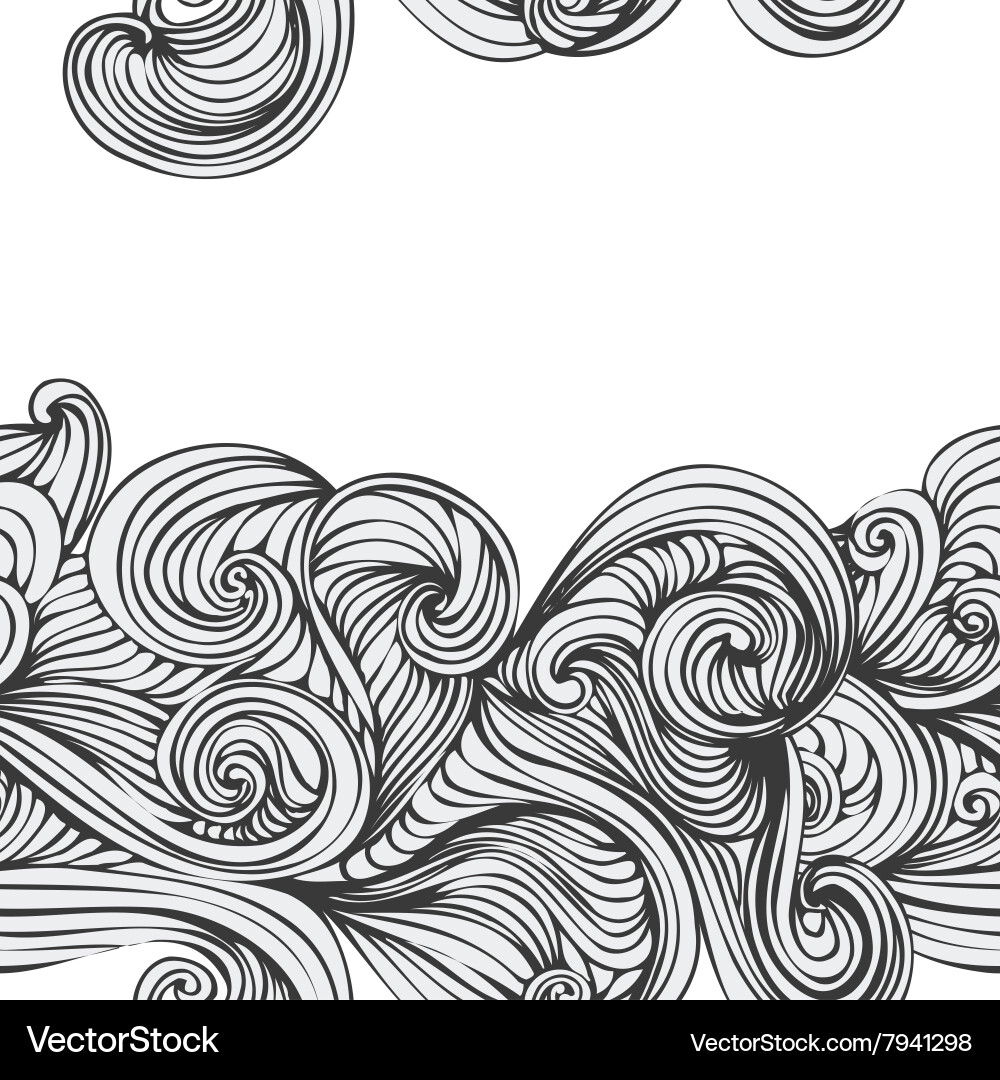 Abstract Wave Texture Seamless Pattern vector image