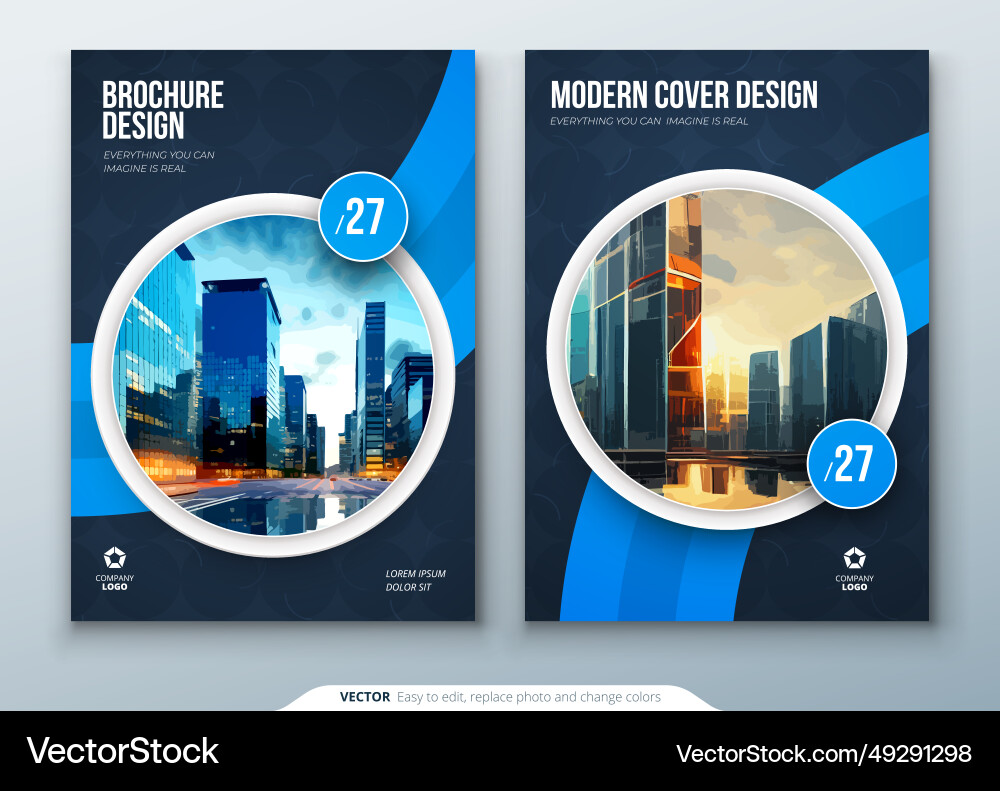 Broschüre Vorlage Layout Design Unternehmen Broschüre Vorlage Layout Design Unternehmen vektorbild
