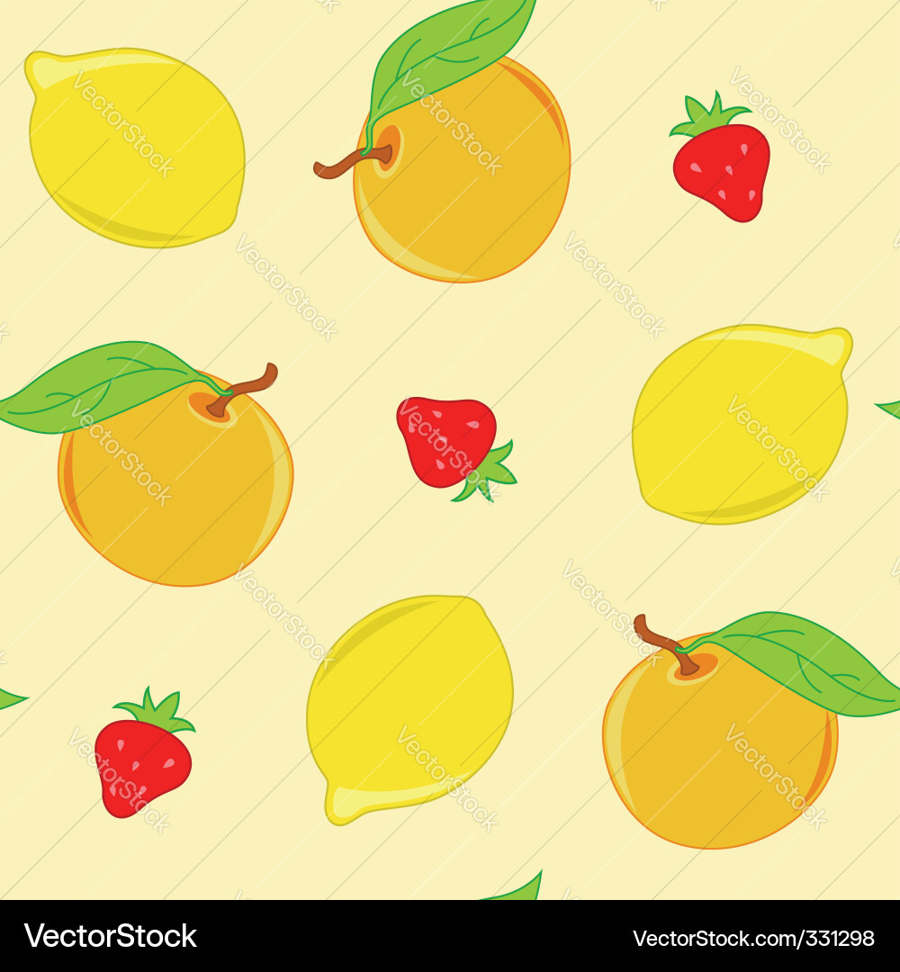 Citrus pattern Vector Image