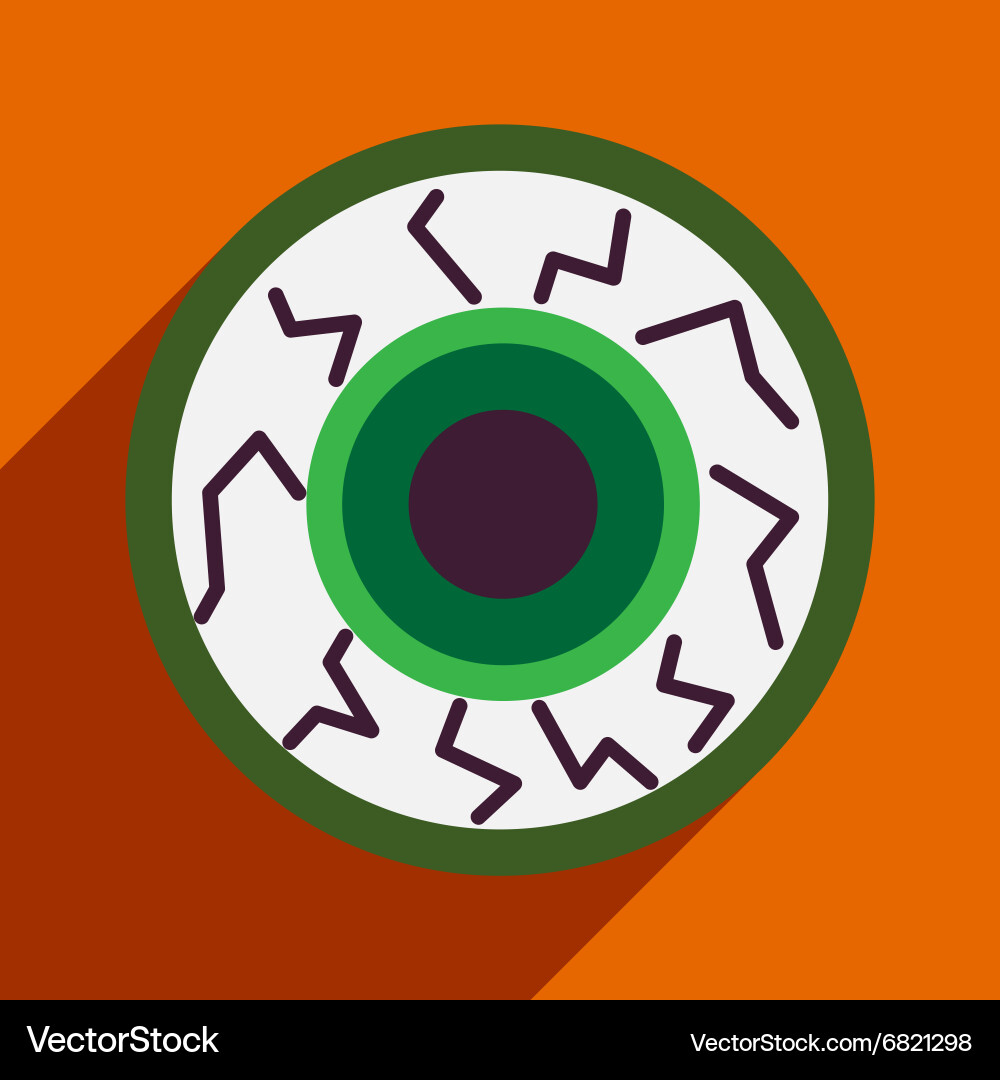 Flat with shadow icon and mobile application vector image