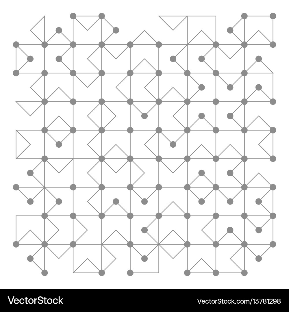 Geometric Network Pattern vector image