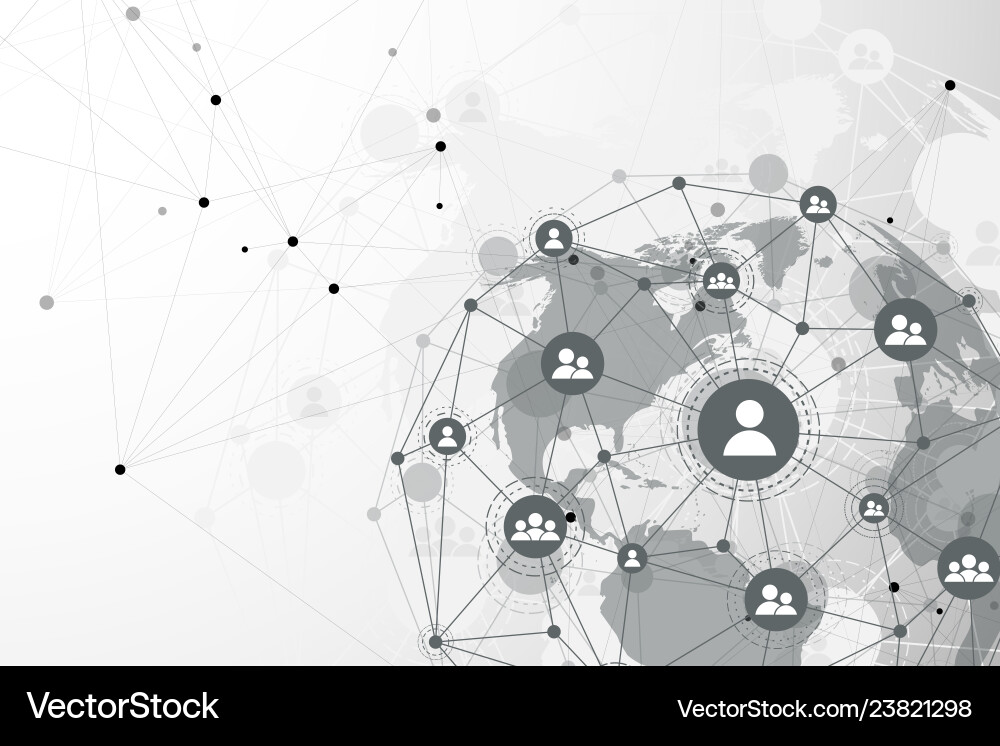 Global Network Connection vector image