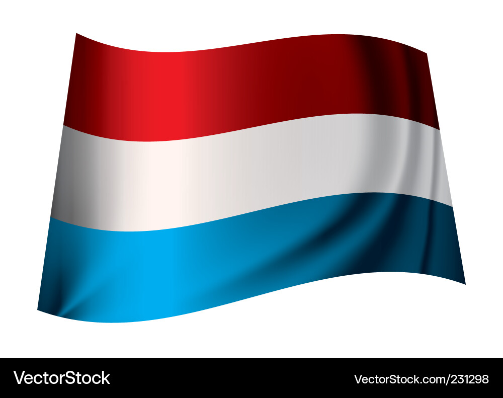 Luxemburg flag Vector Image