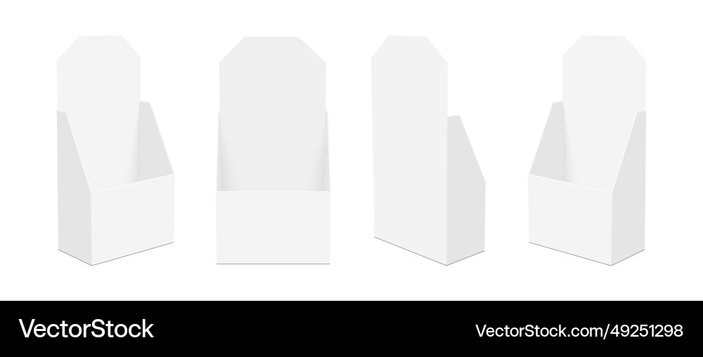 POS Display Boxes - Multiple Views vector image