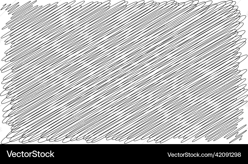 Scribble sketch lines rectangle plane squiggly vector image