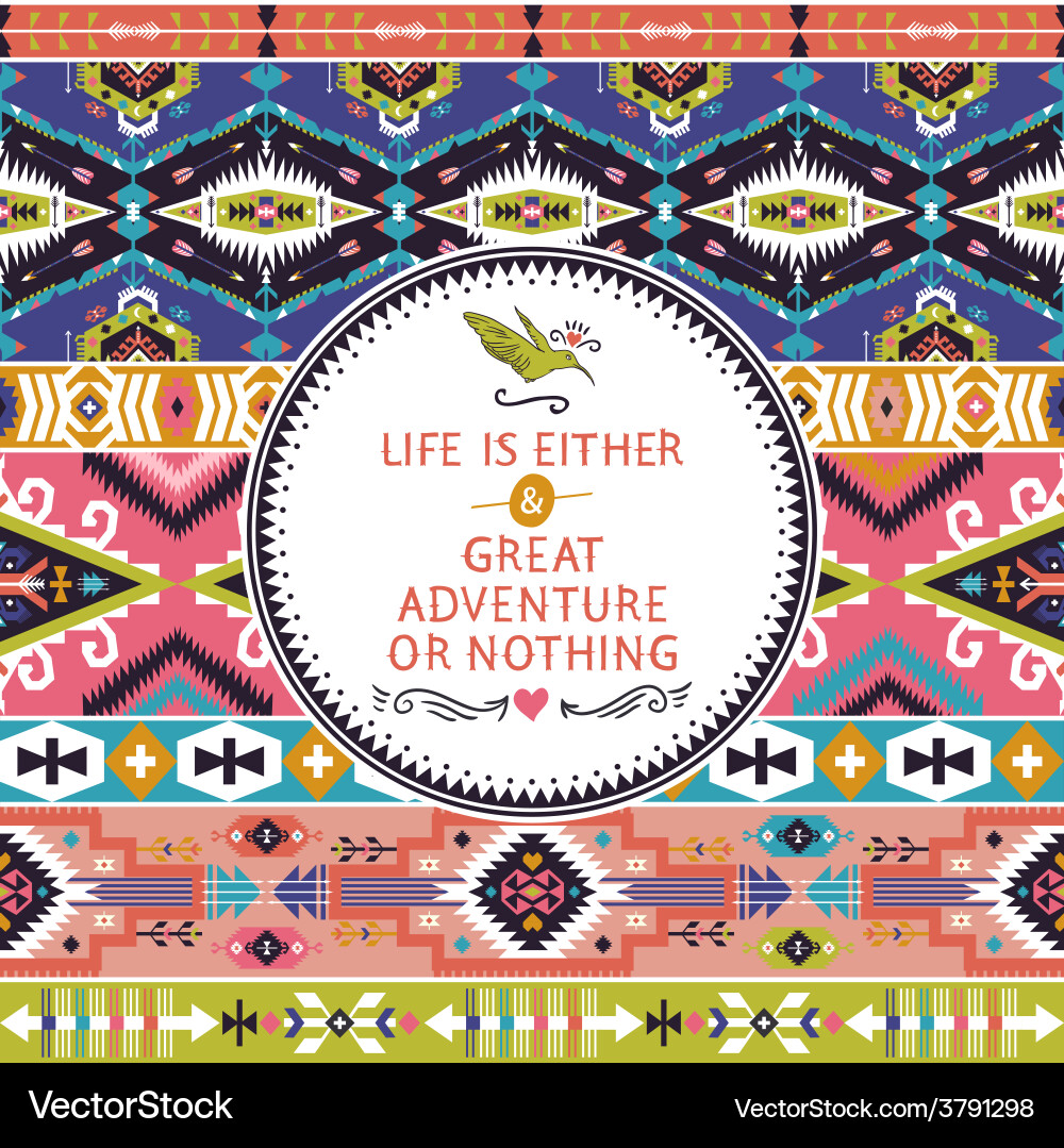Seamless bright pattern with geometric elements vector image