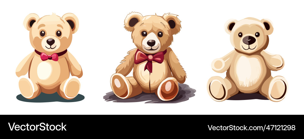 Teddybär Spielzeug Ikone Cartoon isoliert auf weiß Teddybär Spielzeug Ikone Cartoon isoliert auf weiß vektorbild
