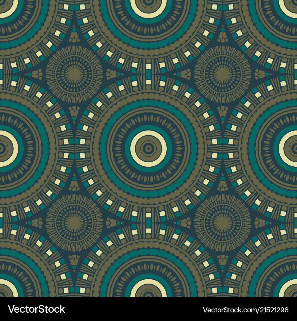 Vibrant circular large scale seamless pattern vector image
