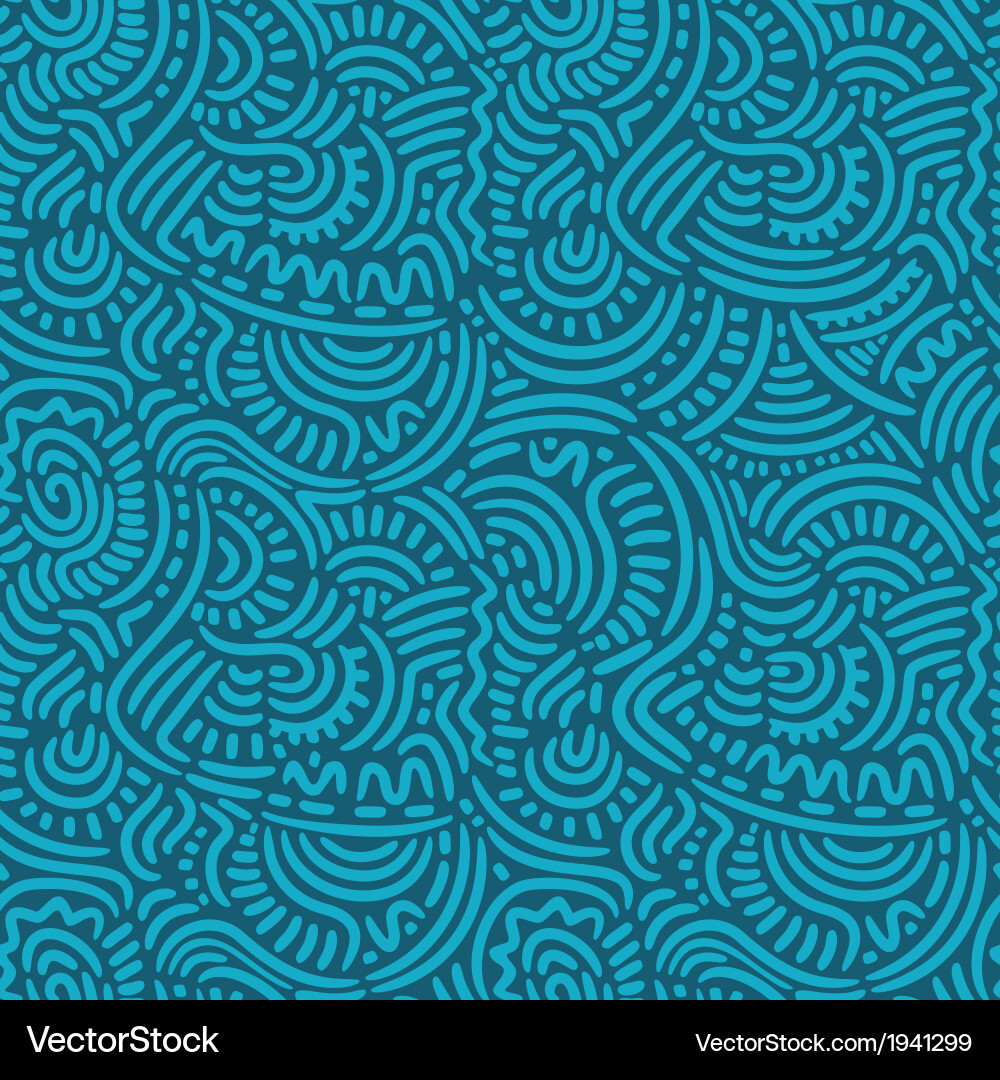 Blue Curl Pattern vector image