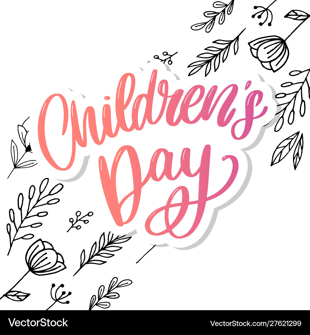 Children day background happy Children day background happy vector image
