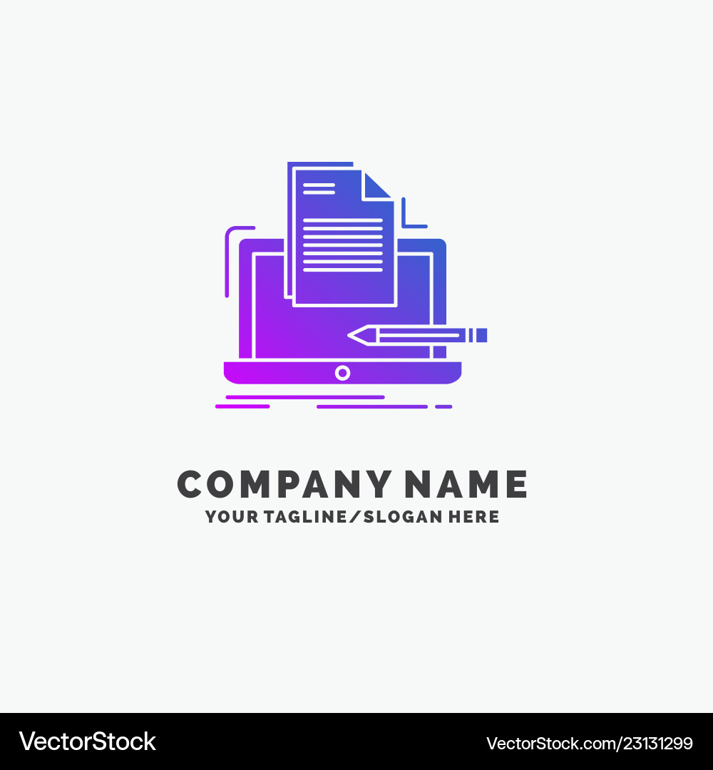 Coder coding computer list paper purple business Coder coding computer list paper purple business vector image