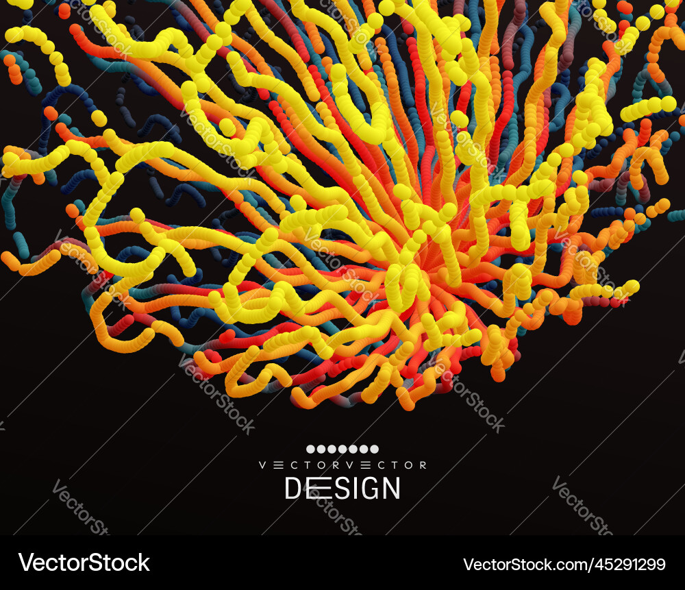 Point explode dynamic emitted particles Vector Image