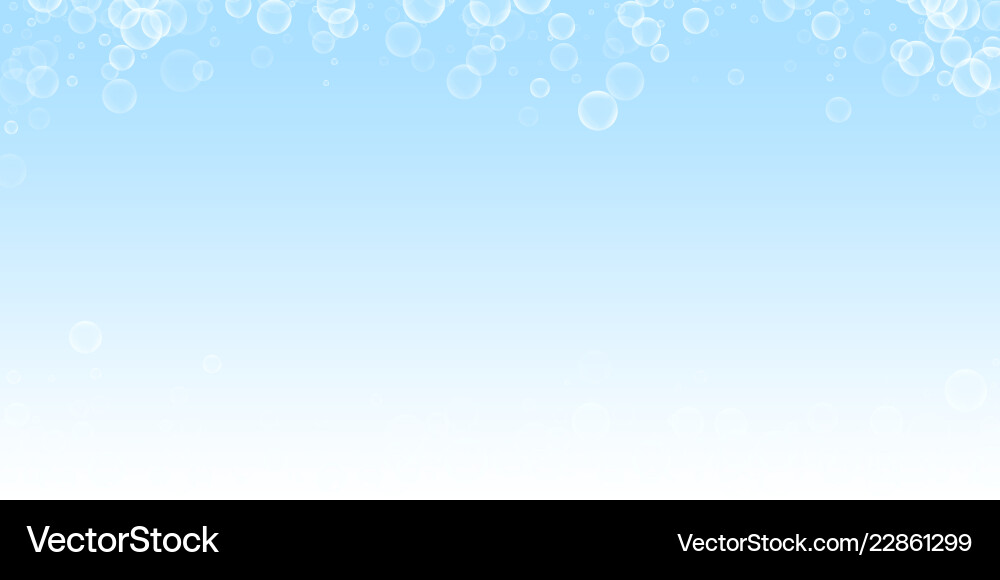 Random soap bubbles abstract background blowing b Vector Image